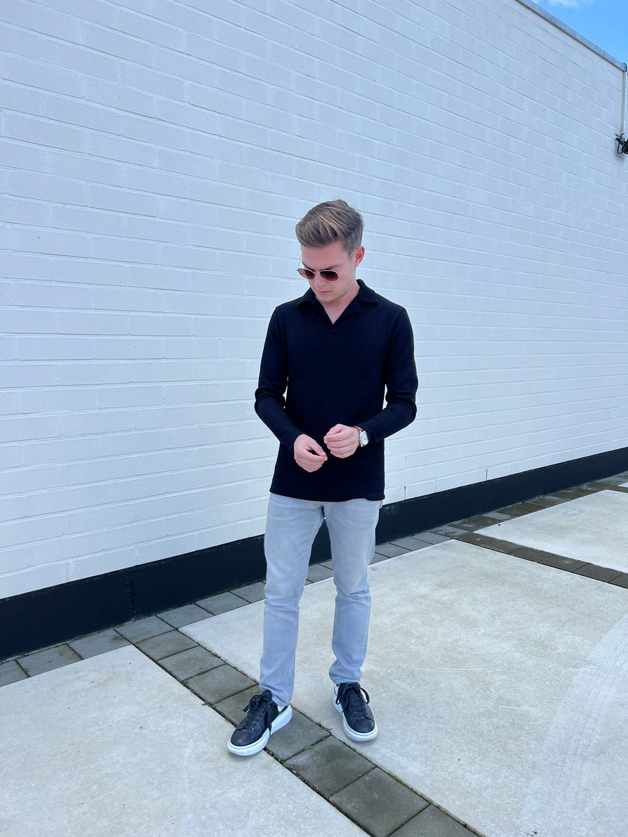 Polo met lange mouwen